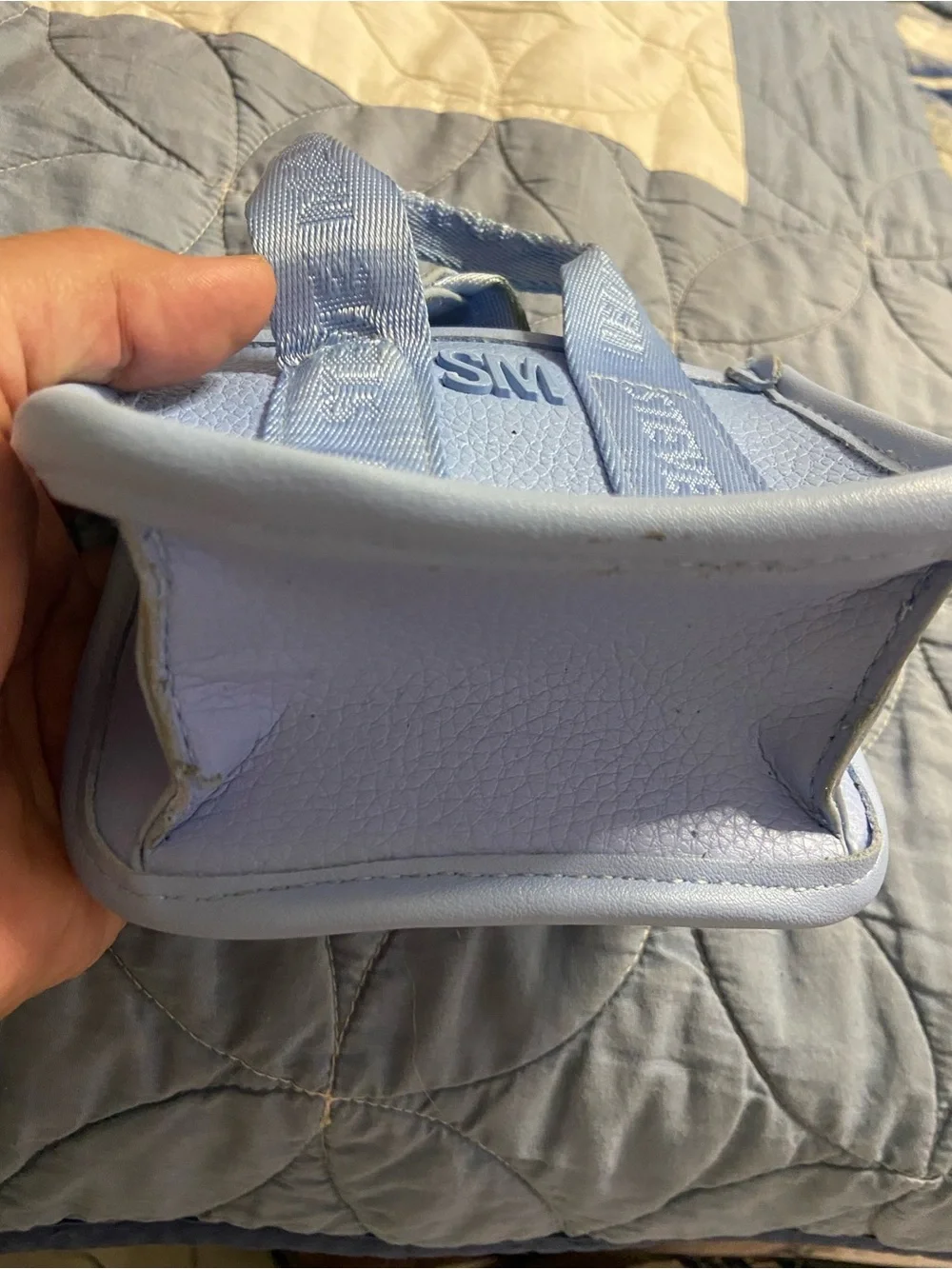 STEVE MADDEN Periwinkle Blue Faux Leather Mini Purse